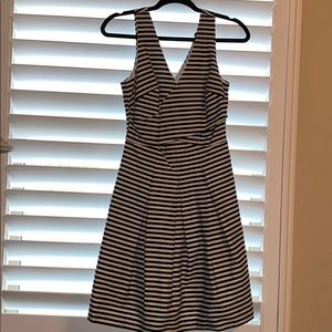 Wells Grace Black and white striped dress.